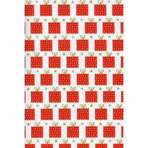 Carta regalo Natale Rex- Sadoch Ecocarta 70x100 cm - conf. 10 pezzi - fantasia pacchi di Natale - EC510525B