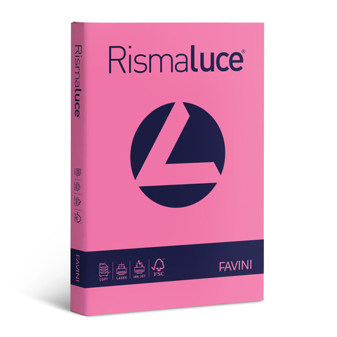 Carta colorata Favini Rismaluce colori forti 90 g/m² A4 - risma da 300 ff ciclamino - A66F304