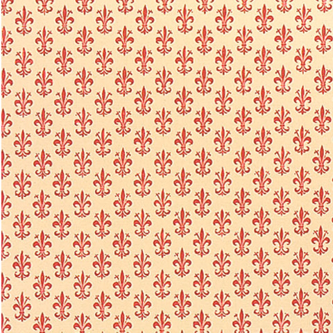 Rotolo carta lavabile per cassetti Sadoch - 50 cm x 5 m fantasia giglio rosso - X33X5-776