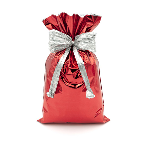 Buste regalo metallizzate Italpak - formato 70x100 cm - conf. 25 pz rosso X007002701000