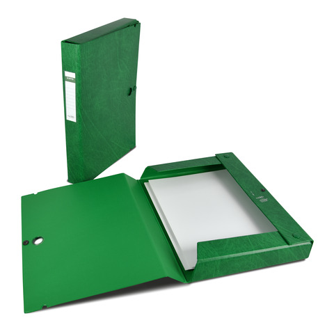 Cartella portaprogetti con bottone Sei Rota Scatto - dorso 4 cm verde - 26x36 cm - 67900405