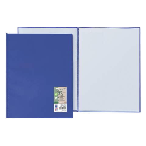 Portalistini Sei Rota Ermes in PP riciclato buccia d'arancia 22x30 cm blu 40 buste - 57294007