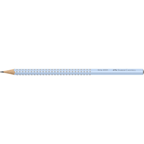 Matita in grafite Faber-Castell Grip 2001 - conf. 12 pz - colore fusto blu cielo - 517074