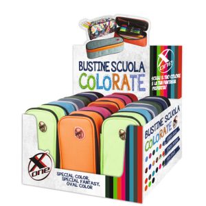 Espositore 18 bustine Nikoffice X-one - colori assortiti classici - 32NIK213