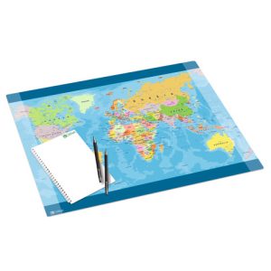 Sottomano scrivania Arda World Map 53,5x40,5 cm 0302TRAGEO1