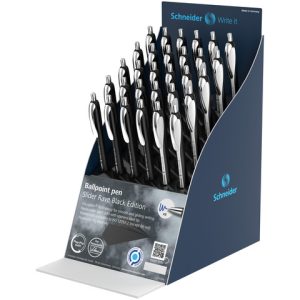Espositore 30 penne a sfera Limited Edition Schneider Slider Rave XB fusto assortito bianco e nero - P399418_1