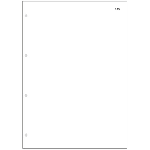 Interno bianco numerato 1/100 O.C.L. 100 fogli - 0712