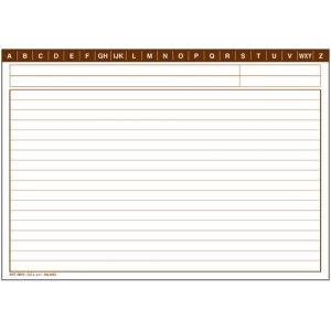 Schede rigate O.C.L. formato 21x14,8 cm - 0819