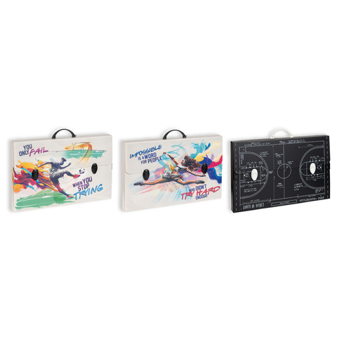 Valigetta in PPL Favorit con stampa Sport in 6 soggetti assortiti 56,5x36,5x5,5 cm - 400183890