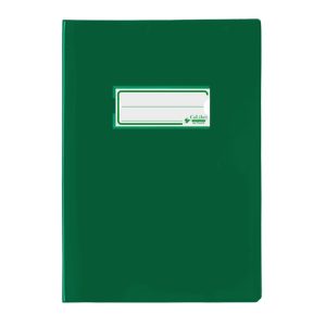 Copriquaderno A5 Colibrì con portanome e salva angoli - laccato - PE180 - conf. 24 pz - verde scuro - 400184680