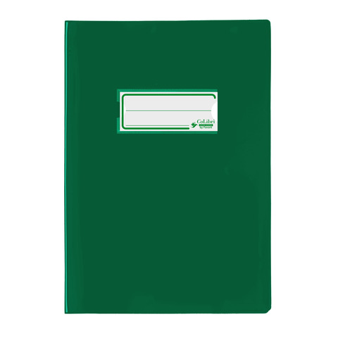 Copriquaderno A5 Colibrì con portanome e salva angoli - laccato - PE180 - conf. 24 pz - verde scuro - 400184680
