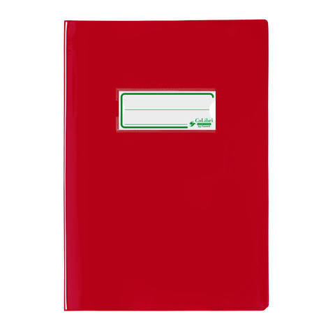 Copriquaderno A5 Colibrì con portanome e salva angoli - laccato - PE180 - conf. 24 pz - rosso - 400184674