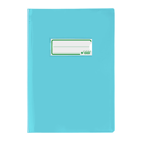 Copriquaderno A5 Colibrì con portanome e salva angoli - laccato - PE180 - conf. 24 pz - azzurro - 400184675