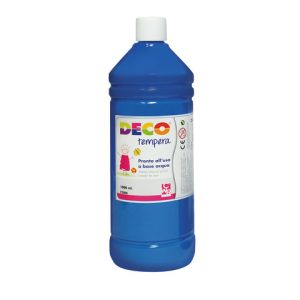 Tempera in flacone Deco 1 L - ciano - 08808/21
