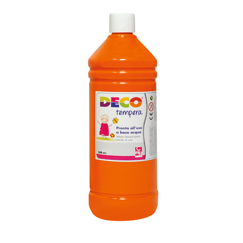Tempera in flacone Deco 500 ml - arancio - PF550/17