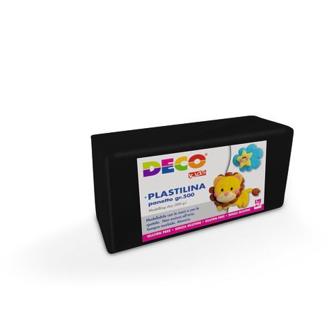 Plastilina in panetto Deco 500 g - nero - 07031