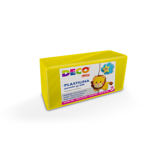 Plastilina in panetto Deco 500 g - giallo - 07021