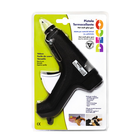 Pistola per colla a caldo Deco speciale basse temperature - colore nero - 06164