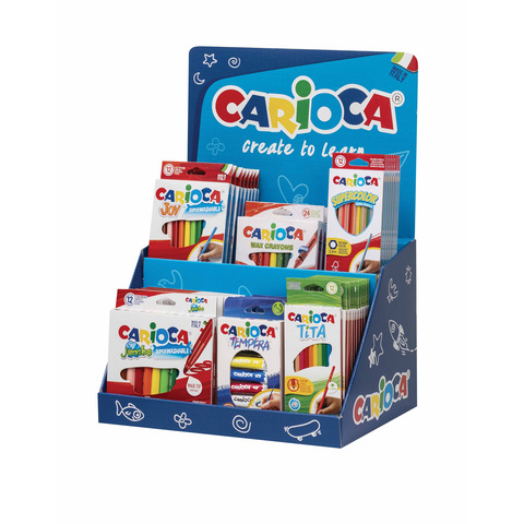 Espositore 48 articoli disegno Carioca Counter Core Products assortiti 54220/A