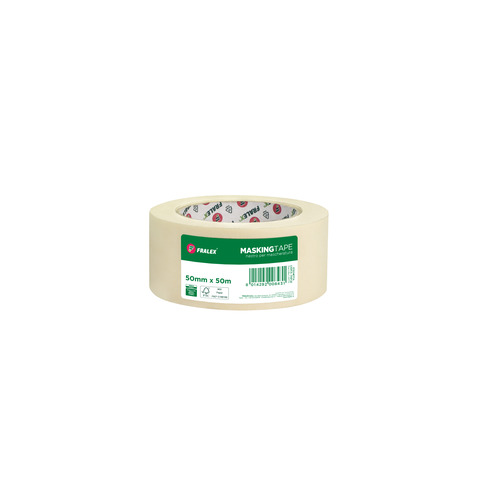 Nastro carta per mascheratura Fralex - 50 mm x 50 m - colore avorio - 60SF080050WP1594P