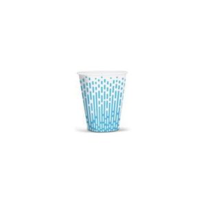 Bicchieri in carta e PE Dopla Green serigrafati ''BRIO'' 250 ml / 9 oz bianco - conf. 50 pz - 42198