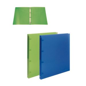 Raccoglitore trasparente 4 anelli Nikoffice in colori assortiti Ø 30 - rigato - 01NIK177/2