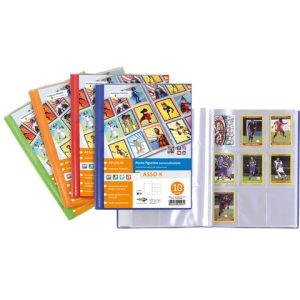Album porta figurine personalizzabile - Sei Rota Asso K - colori assortiti - 10 buste - 57001090