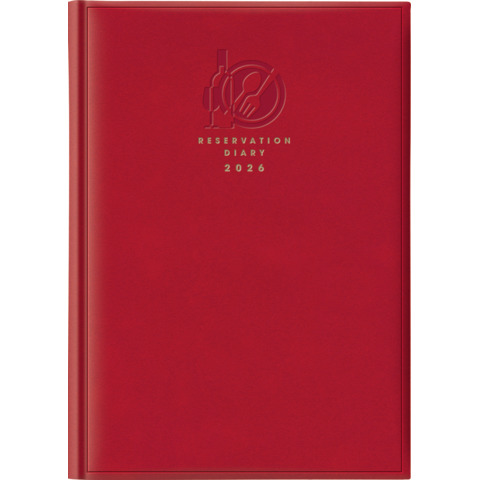 Agenda 2026 prenotazioni ristoranti A4 - copertina rossa 26-059501003C