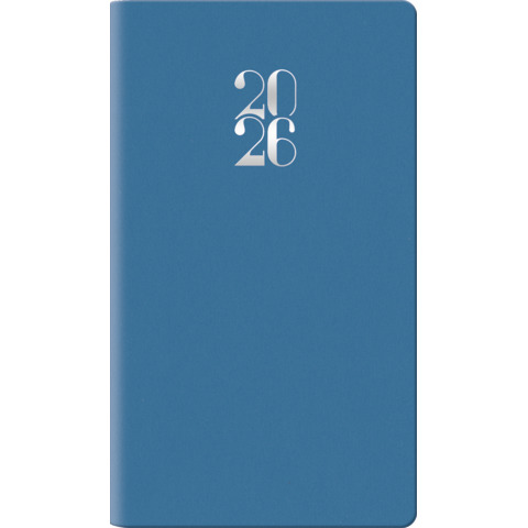 Agenda 2026 settimanale A4 21x29,7 cm gommato azzurro 26-055500466C