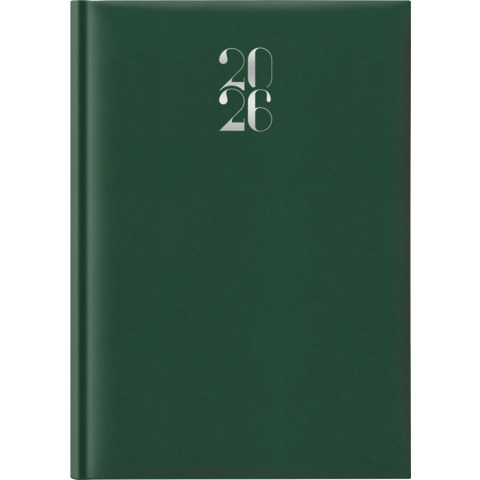 Agenda 2026 settimanale A4 21x29,7 cm gommato verde 26-055500404C