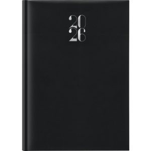 Agenda 2026 giornaliera gommato s/d sep. 21x29,7 cm nero 26-065100406C