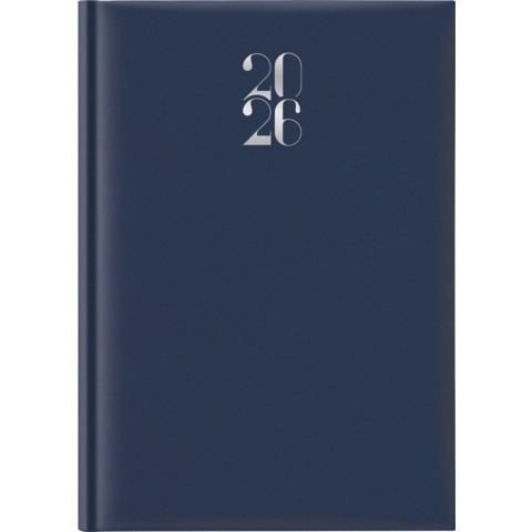 Agenda 2026 settimanale A4 21x29,7 cm gommato blu 26-055500401C