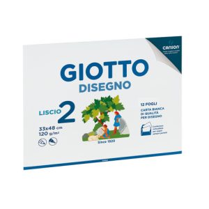 Album da disegno Giotto 2 33x48 cm - 12 ff 120 g - conf. 10 pz - liscio F583300