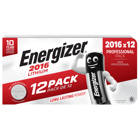 Batterie al litio Energizer 2016 Lithium BP12 conf. 12 pz 2016 E303692900