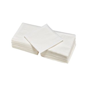 Tovaglioli monouso Le Nappage in pura ovatta di cellulosa monovelo conf. 200 pz bianco 30x30 cm - 48860400G