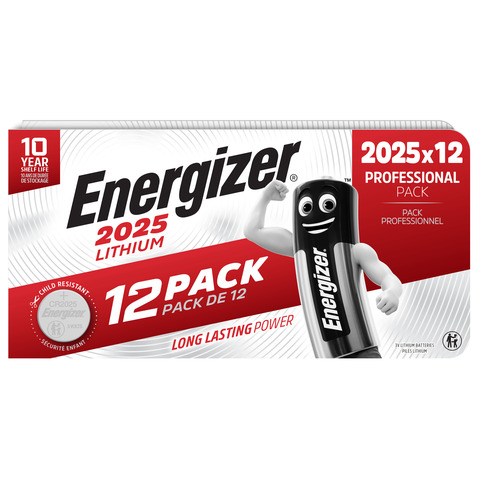 Batterie al litio Energizer 2025 Lithium BP12 conf. 12 pz 2025 E303693000