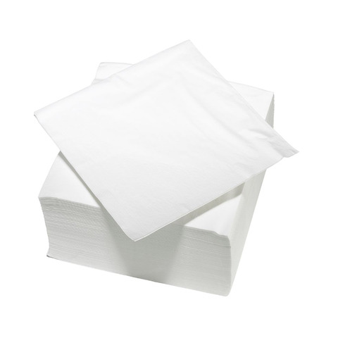 Tovaglioli monouso Le Nappage in pura ovatta di cellulosa 2 veli conf. 100 pz bianco 33x33 cm - 48857400G