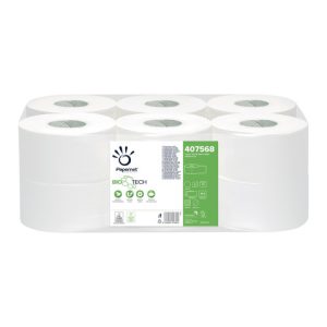 Carta igienica Papernet mini jumbo conf. 12 rotoli - 2 veli 407568