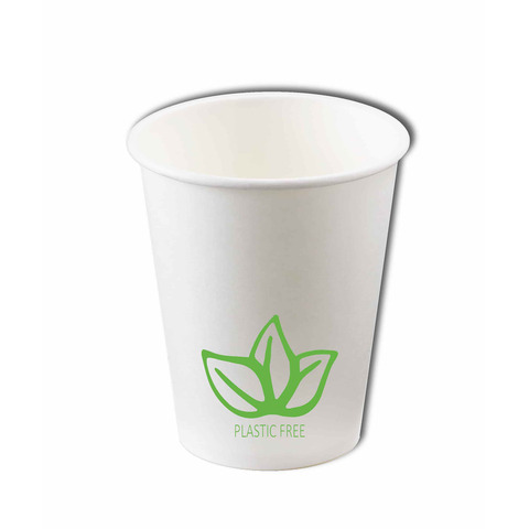 Bicchieri in carta Dopla Green 100 ml bianco - conf. 50 pz  - 07866
