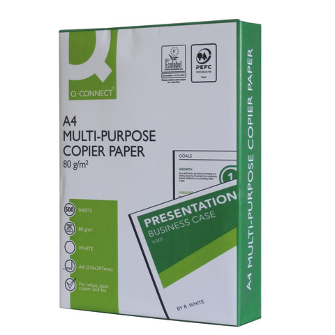 Carta per stampe e copie A4 Q-Connect 80 g/m² Risma da 500 fogli - CON0800049
