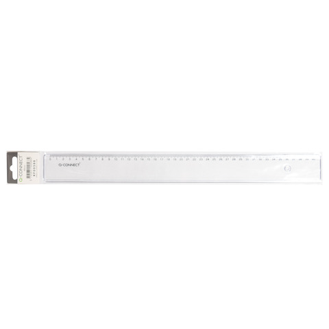 Righello Q-Connect trasparente 40 cm  KF00588