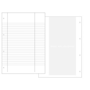 Carta uso bollo rigato O.C.L. con fori archivio 90 g - 500 ff - 210x297 mm 1460F