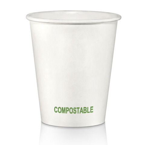 Bicchieri Dopla Green in carta compostabile - 250 ml bianco - conf. 50 pz - 33367