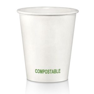 Bicchieri Dopla Green in carta compostabile - 180 ml bianco - conf. 50 pz - 33364