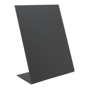 Lavagnette da tavolo a L Securit® in acrilico nero - A5 - conf. 3 pezzi - TBA-BL-A5
