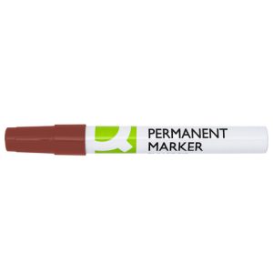Marcatore permanente Q-Connect con fusto in alluminio e punta conica 4 mm rosso KF11710