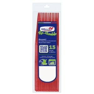 Coltelli Dopla Reusable Compact in PS 180 mm rosso - conf. 15 pz - 03954