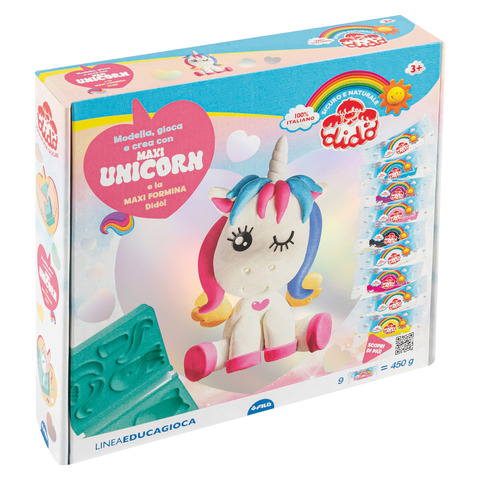Pasta modellabile Didò modella gioca e crea con Maxi Unicorn - 450 g - F362700
