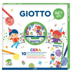Pastelli a cera Giotto Party Set conf. 10 pezzi in 4 colori assortiti - F311000