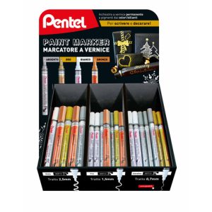 Espositore 78 pennarelli Pentel Paint Marker colori assortiti 0022449
